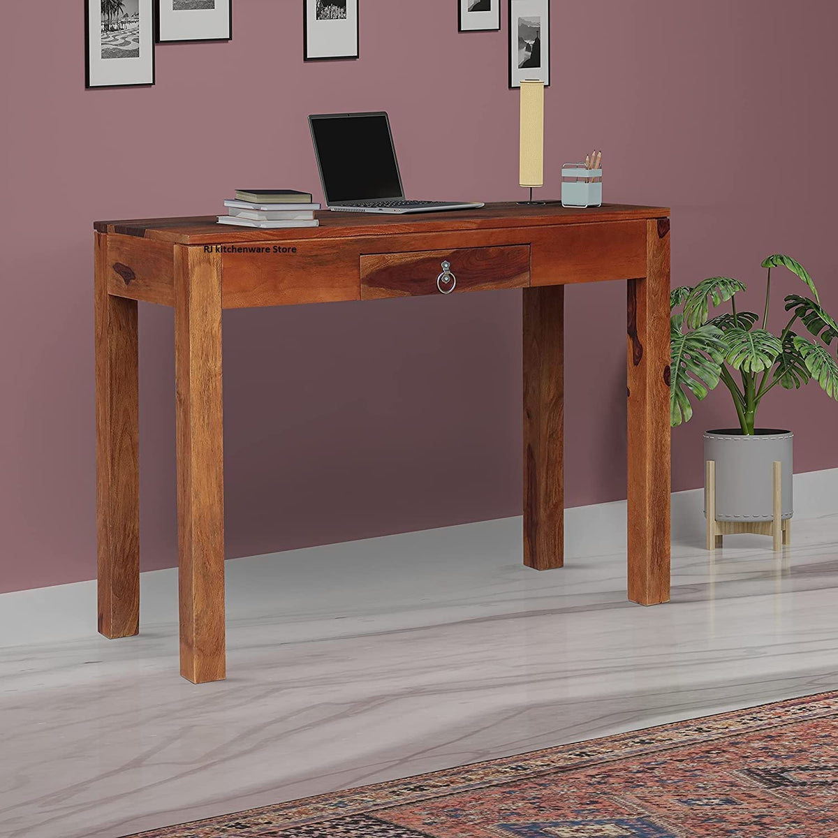 Tannu Craft Study Table Sheesham Wood Reading Writing Study Table Computer Work Station Desk Drawers Storage For Home Office Stu