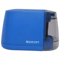 Westcott Ipoint Duo Dual-Powered Battery & Electric Pencil Sharpener, Blue