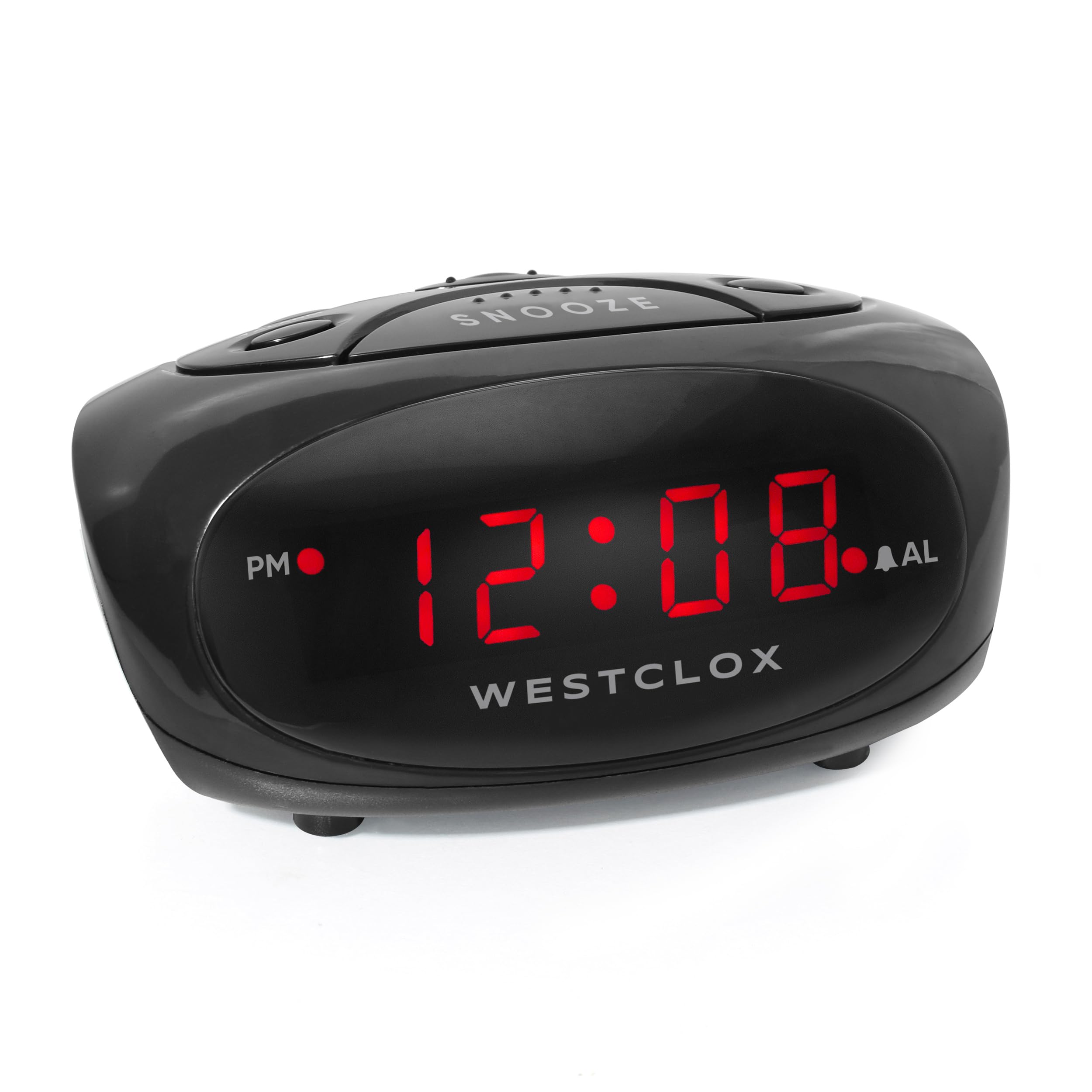 Westclox (Black) SuperLoud LED Electric Alarm Clock, Standard