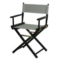 Casual Home 18 Directors Chair Black Frame with Grey Canvas