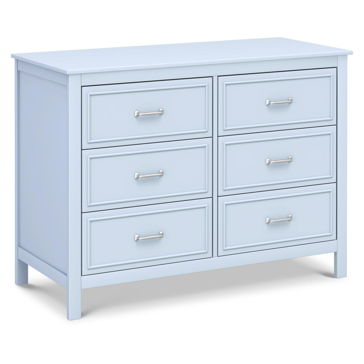 DaVinci Charlie 6-Drawer Baby Dresser - Wooden Double Chest of Drawers for Kids, Boys and Girls - Multi-Purpose Storage for Bedr