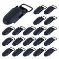 T Tulead Suspender Clips Black Clips Metal Holder Clips Fasteners Toy Holder Clips Pants Clip Buckle Clamps Pack Of 20