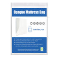 [2-Pack 5-Mil] HOMEIDEAS Mattress Bag (Twin/Full) for Moving and Storage Opaque Mattress Disposal Bag - Heavy Duty & Tear Resist