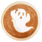 Excervent Realistic Gost Coffee Latte Throw Blanket, 290 GSM Funny Round Realistic Food Blanket, Novelty Super Soft Flannel Blan