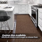 Gotohipi Runner Rug 4'X61'Indoor Outdoor Utility Carpet,Area Rugs With Non Slip Rubber Backing For Hallway Kitchen Entryway Balc
