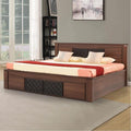 Royaloak Muar Malaysian King Size Bed With Storage | Engineered Wood Bed | Melamine Finish | Hydraulic Storage | Hydraulic Bed W