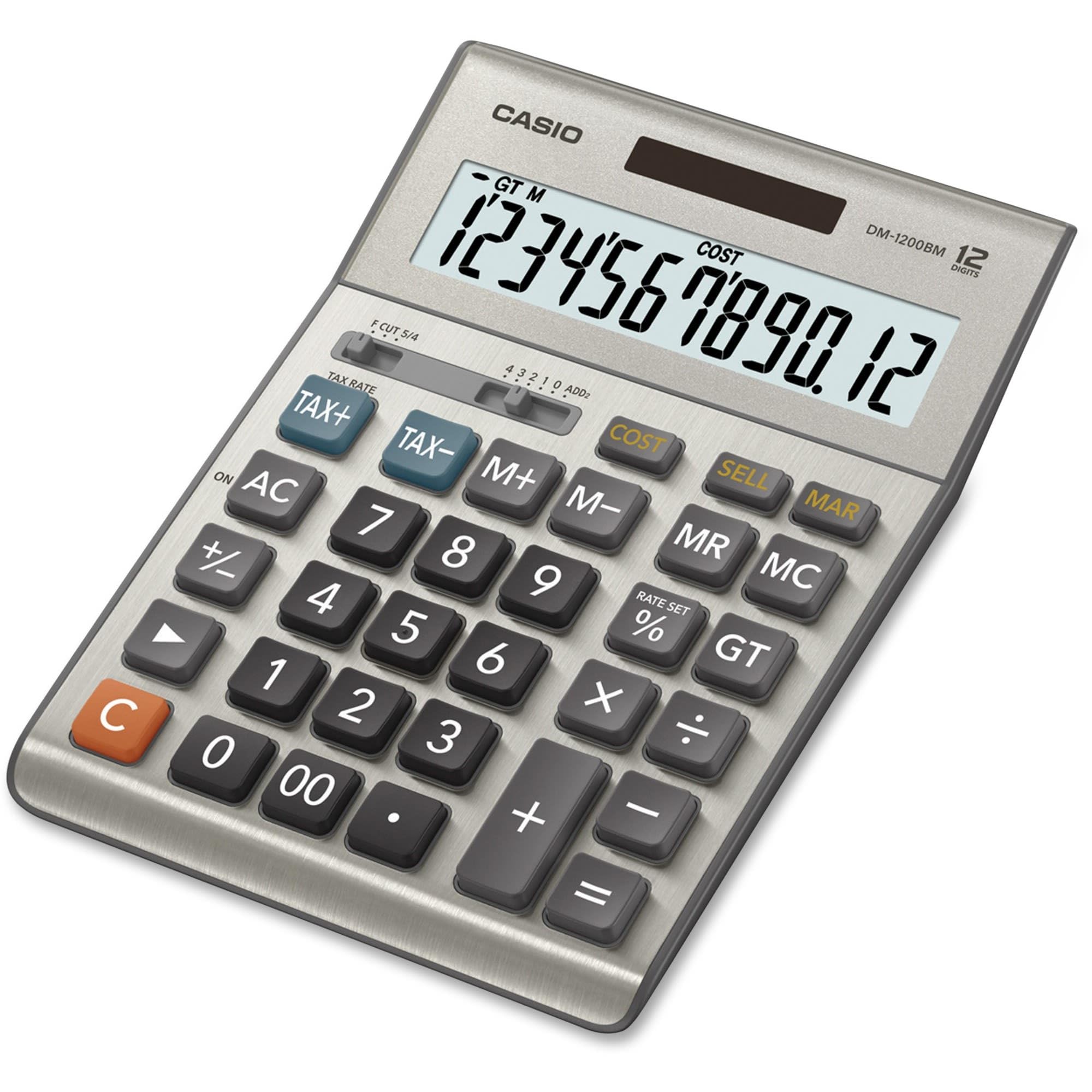 Casio Dm-1200Bm,Business Desktop Calculator, Extra Large Display