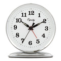 Equity 24014 Wind-Up Loud Bell Metal Alarm Clock Pack of 1 Silver