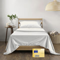 Thread Spread Striped Egyptian Cotton Sheets Twin Xl Size - 600 Thread Count 3 Pc Damask Twin Xl Sheets Deep Pockets, Sateen Wea