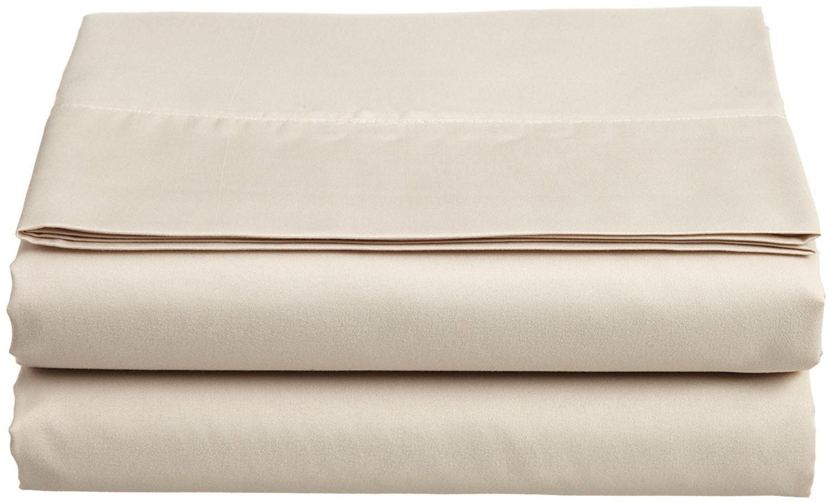 Luxury Flat Sheet On Amazon Elegant Comfort Wrinkle-Free 1500 Thread Count Egyptian Quality 1-Piece Flat Sheet, Twin/Twin Xl Size, Cream