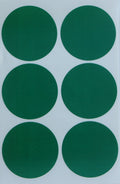Royal Green Round 2' Inch Green Sticker Dot Labels 50Mm - Permanent Adhesive Two Inch Label For Color Coding - 72 Pack