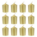 SRG Gold Unscented 15 Hours Votive Candles Pack of 12