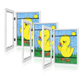[3Pack] Kids Art Frames, 9x12 Front Opening Kids Artwork Frames Changeable, White Artwork Display Storage Frame for Wall, Holds 