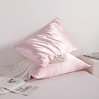 Ntbay 2 Pack Satin King Pillowcases For Hair And Skin, Luxurious And Silky Pillow Cases With Envelope Closure, 20X40 Inches, Light Pink