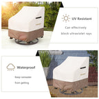 Solotoo Outdoor Swivel Lounge Chair Cover Waterproof 2 Pack,Lawn Patio Chair Covers,Fits Patio Furniture Up To 27.5W X 32.6D X 3