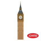 Beistle , 2Piece Jointed Big Ben Cutouts, 71', Multicolored