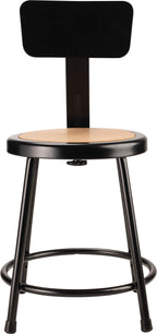 Masonite Hardboard Stool, 18"H Round Seat - Lot Of 5