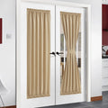 NICETOWN Door Curtain Window Panel - Thermal Insulated Room Darkening Window Treatment French/Sliding/Patio Door Blind Drapery f