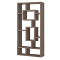 Benzara BM159067 Splendid Geometric Cubed Rectangular Bookcase Gray