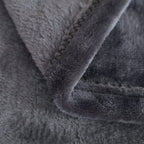 Sochow Flannel Fleece Blanket Throw Size, All Season Lightweight Super Soft Cozy Blanket For Bed Or Couch, Grey, 50X60 Inches