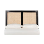 Safavieh Home Collection Vienna Black Cane Twin Headboard Platform, Single (Hbd8004B-T)
