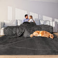 Edenleaf Oversized Blanket 120X120 Inches, Giant Huge Blanket 10'X10' Blanket For Bed, Sofa,Travel And Camping, Extra Large Big