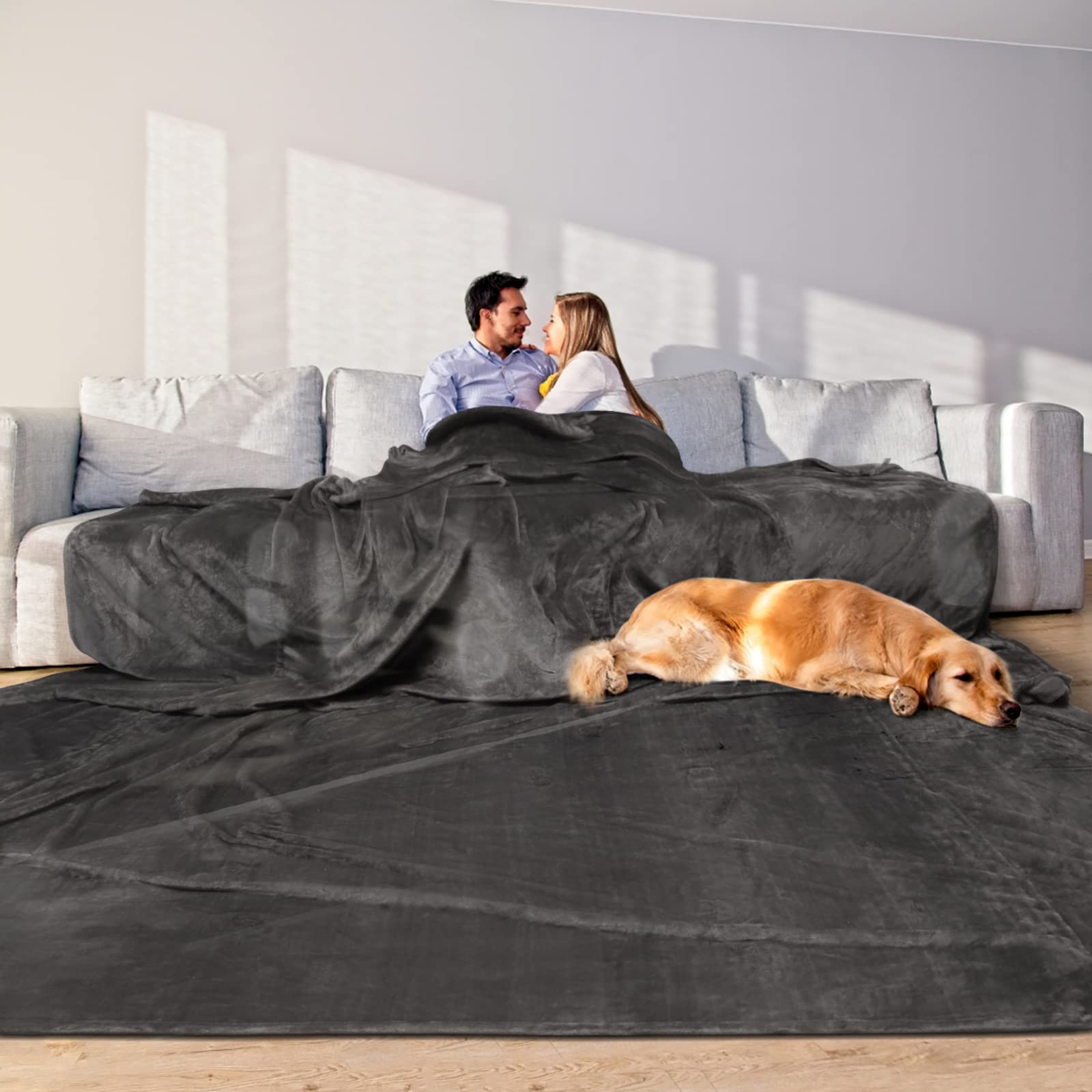 Edenleaf Oversized Blanket 120X120 Inches, Giant Huge Blanket 10'X10' Blanket For Bed, Sofa,Travel And Camping, Extra Large Big
