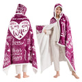 To My Wife Wearable Blanket Hoodie,Valentines Day Gifts for Her Wife Women From Husband, Mothers Day Birthday Anniversary Day Gi
