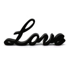 Cvhomedeco. Black Wooden Words Sign Free Standing Love Desk/Shelf/Home Wall/Office Decoration Art, 10-1/4 X 4-1/2 X 1 Inch