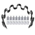 Yoogu 18inch Sofa Chair Upholstery Springs 4 PCS Replacement Includes Clips for Furniture Couch Repair or Other Applications