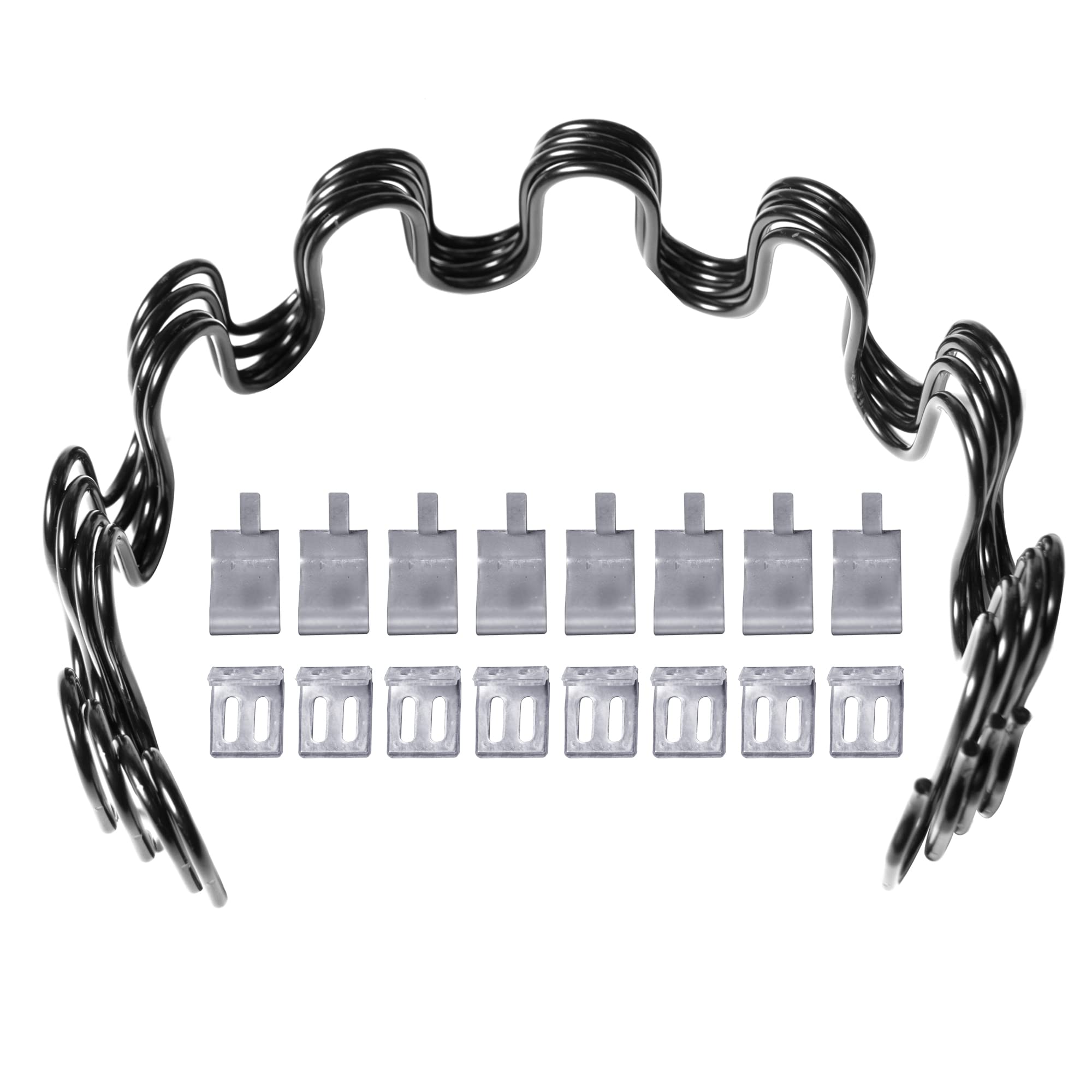 Yoogu 18inch Sofa Chair Upholstery Springs 4 PCS Replacement Includes Clips for Furniture Couch Repair or Other Applications