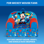 Delta Children Mickey Mouse Cozee Buddy Flip-Out Kids Chair Blue Foam Fabric FC85801MM-1055