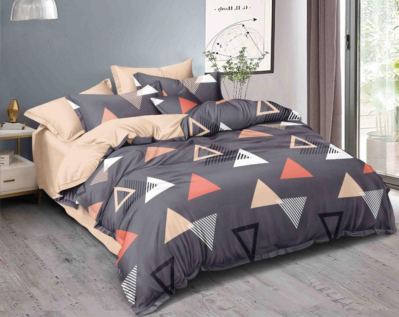 Kaprido 220 Gsm Microfiber Single Bed Reversible Ac Comforter/Blanket For Winter/Quilt/Duvets (230X153Cm, Multi Colour)