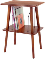 Crosley Manchester Record Player Stand, Media Console with Vinyl Storage, Modern Home Organizer, Paprika
