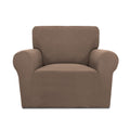 Purefit Stretch Chair Sofa Slipcover – Spandex Jacquard Non Slip Soft Couch Sofa Cover, Washable Furniture Protector With Non Skid Foam And Elastic Bottom For Kids (Chair, Camel)