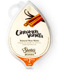 Shorties Candle Company Cinnamon Vanilla Natural Soy Wax Melts - 1 Highly Scented 3 Oz. Bar - Made with 100% Soy and Natural Fr