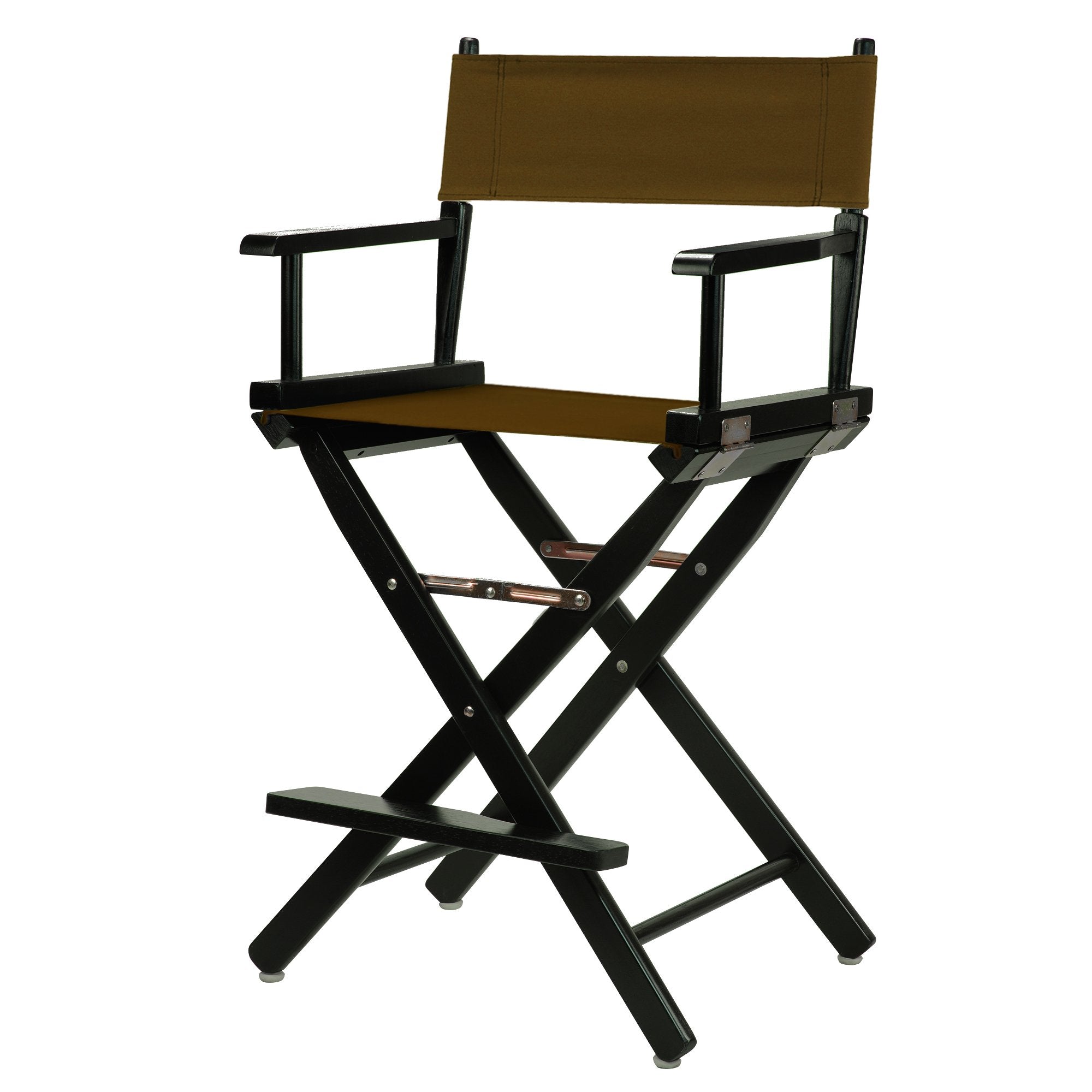 Casual Home 220-02/021-45 Director Chair 24" - Counter Height Blackframe/Brown Canvas