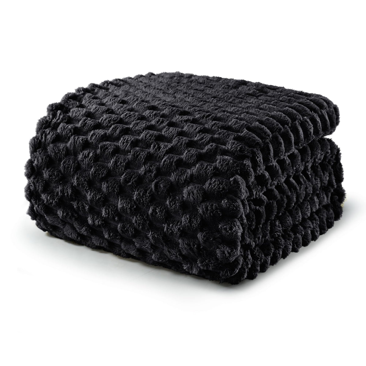 Exclusivo Mezcla King Size Soft Fleece Blanket, 90X104 Inches 3D Clouds Stylish Jacquard Velvet Blanket For Bed, Cozy Soft Light