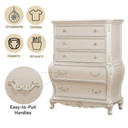 ACME Chantelle Chest (no granite top) - 23546 - Pearl White