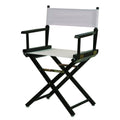 Casual Home 18 Directors Chair Black Frame with White Canvas