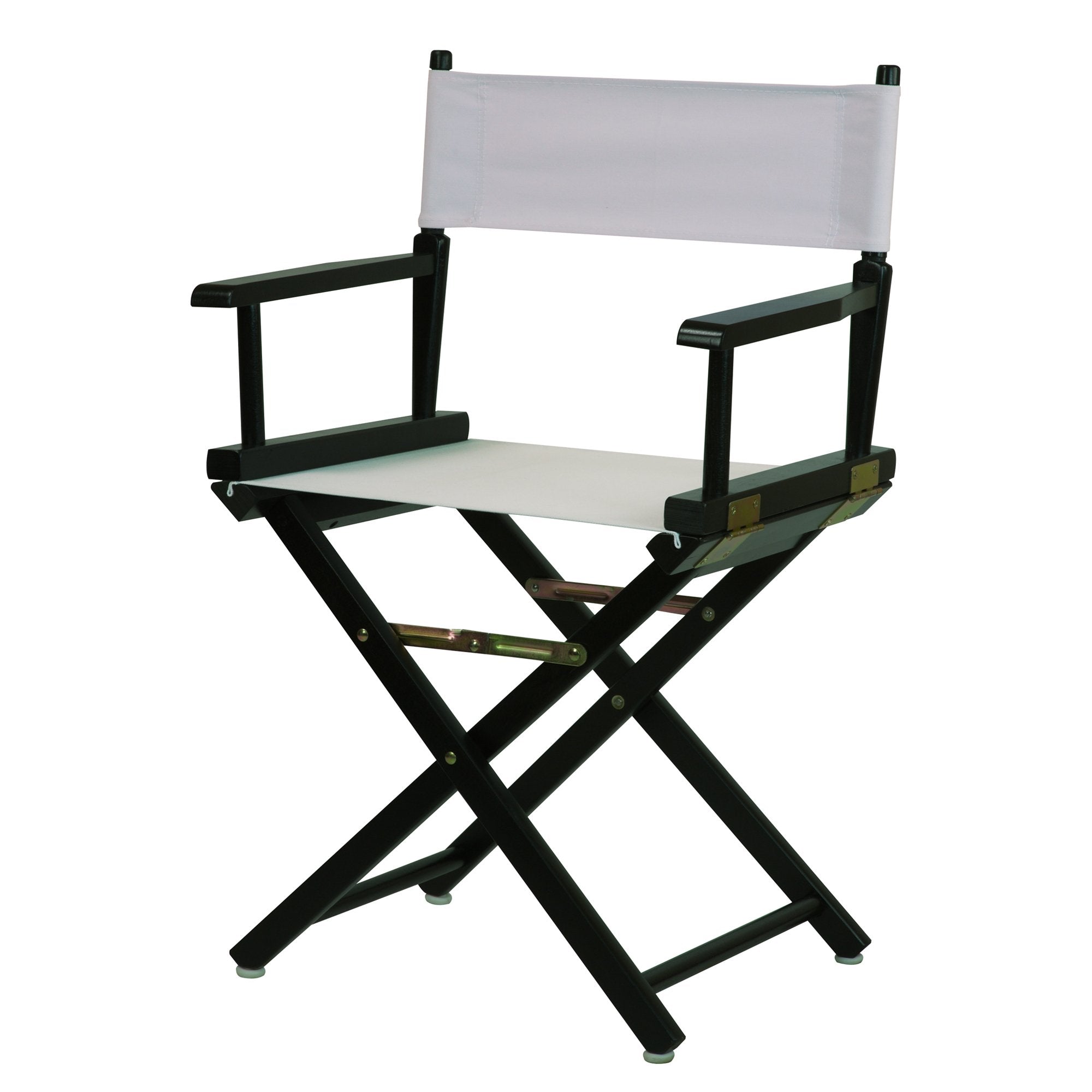 Casual Home 18 Directors Chair Black Frame with White Canvas