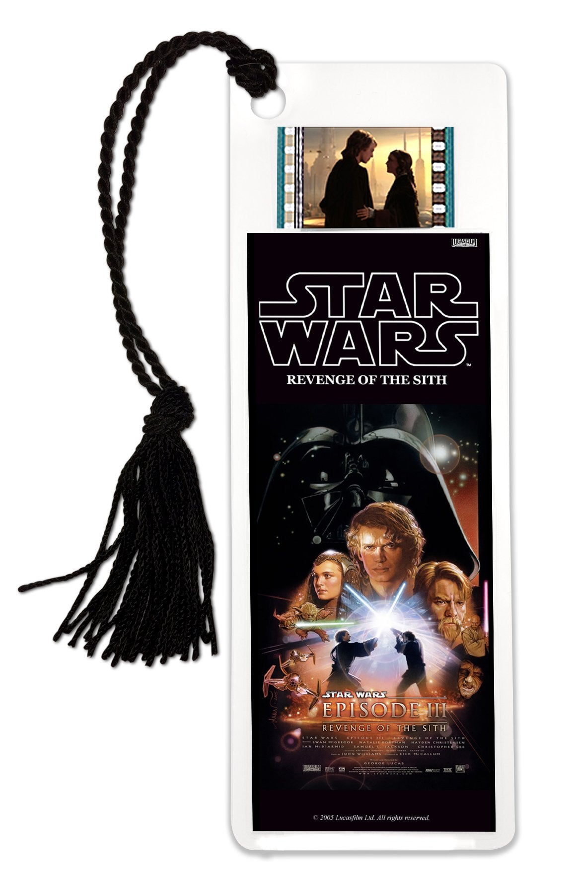 Star Wars Episode Ii: Revenge Of The Sith Filmcells Laminated 2X6 Bookmark With 35Mm Clip Of Film And Tassel