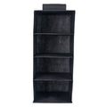 Shrey Creation Non Woven 4 Shelf/Compartment Closet Cloth Hanging Organizer/Clothes Storage Wardrobe Organiser For Almirah  (Bl
