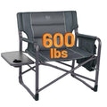 TIMBER RIDGE XXL Upgraded Oversized Directors Chairs with Foldable Side Table, Detachable Side Pocket, Heavy Duty Folding Campin