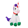Gemmy Inflatable 3.5 FT Tall Christmas Unicorn Indoor/Outdoor Holiday Decoration