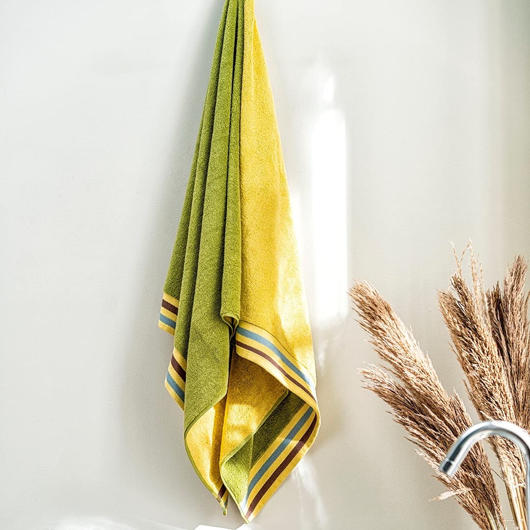 Ddecor  1 Bath Towel,Cotton,500Gsm,Green