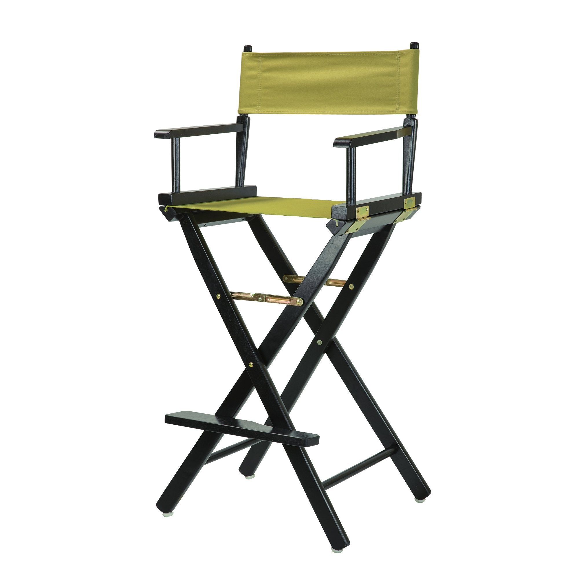 Casual Home 30 Directors Chair Black Frame-with Olive Canvas, Bar Height