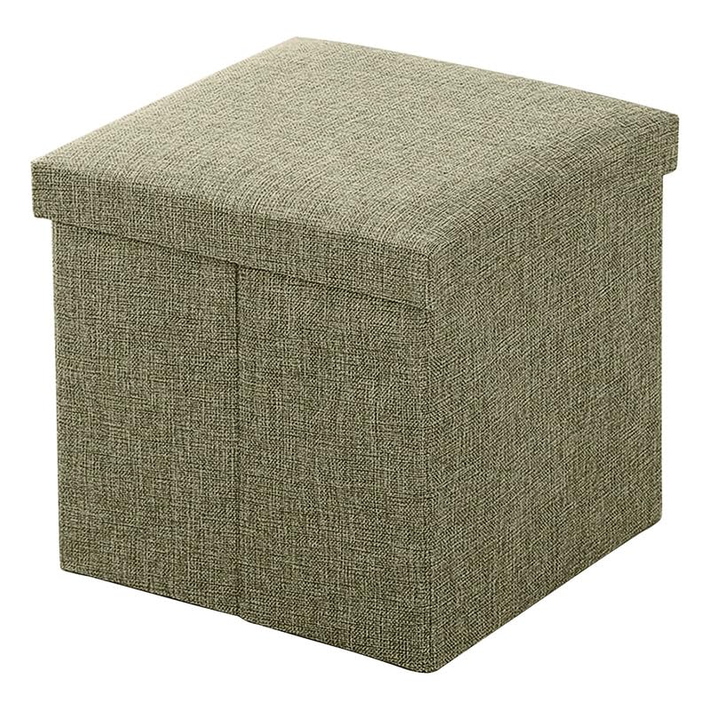 Prime Pick Home Storage Stool Multipurpose Organizer Seat With Cushion Foldable Lightweight Portable Storage Ottoman With Ample