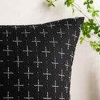 Miulee Pack Of 2 Decorative Burlap Linen Throw Pillow Covers Modern Farmhouse Pillowcase Rustic Woven Textured Cushion Cover For Sofa Couch Bed 16X16 Inch Black
