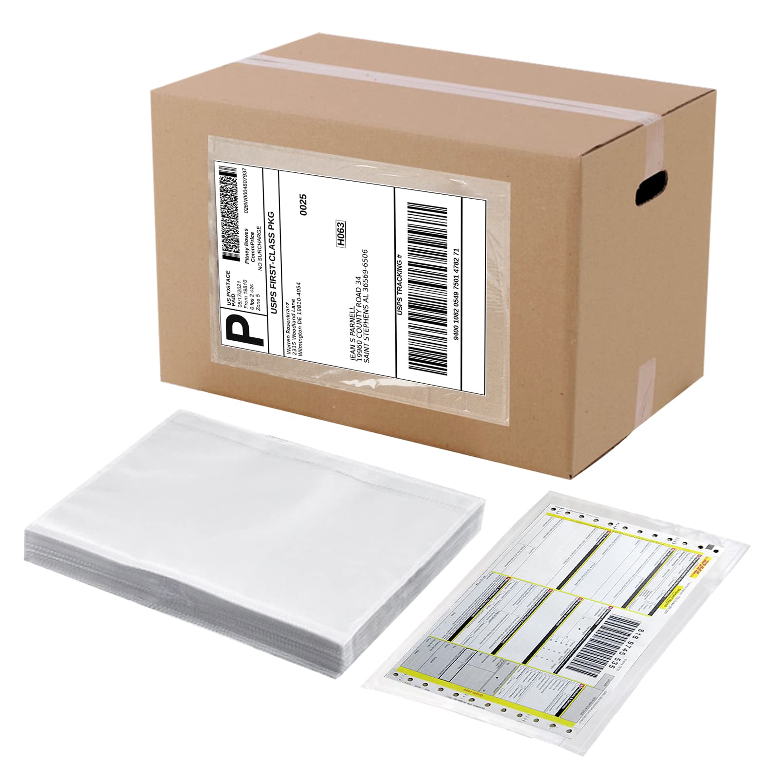 Ryhampaper Packing List Envelopes, Clear 6    X 9    Self Adhesive Shipping Labels Envelope Pouches (200 Pcs)